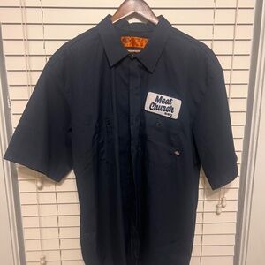 Dickies Work Shirt w/ Meat Church BBQ Patch